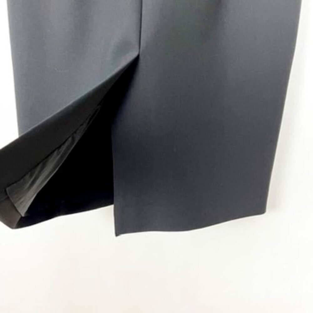St. Emile Sheath Dress Women's Size 6 Black 3/4 Sleeves Tailored Classic LBD - Picture 5 of 16